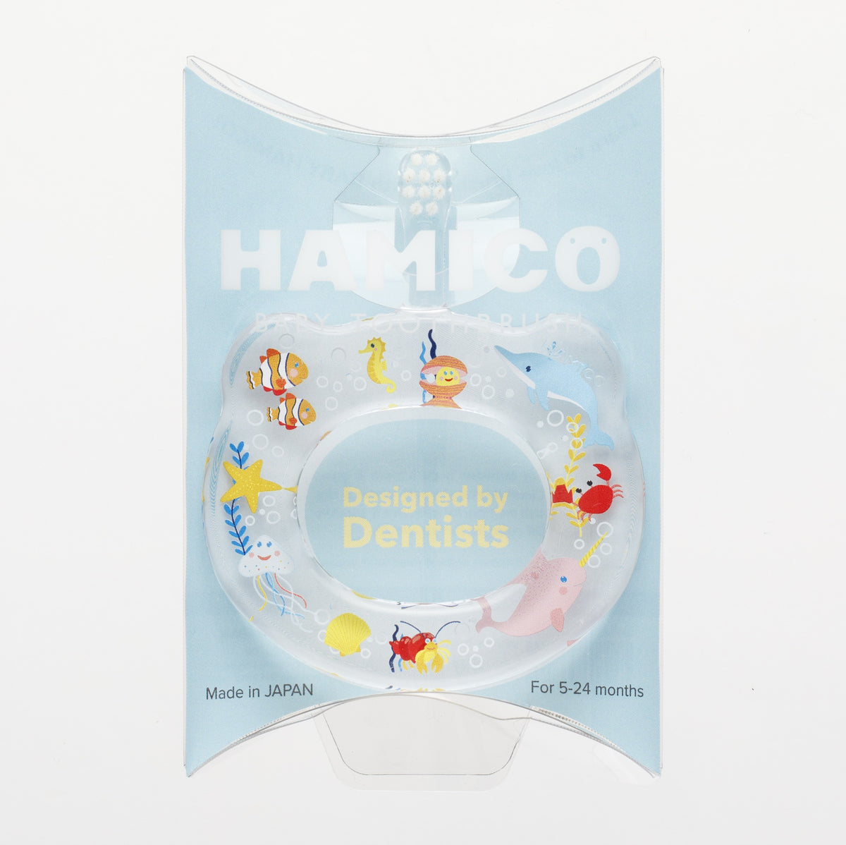 Hamico - 嬰幼兒圈圈訓練牙刷 (繽紛海洋世界)