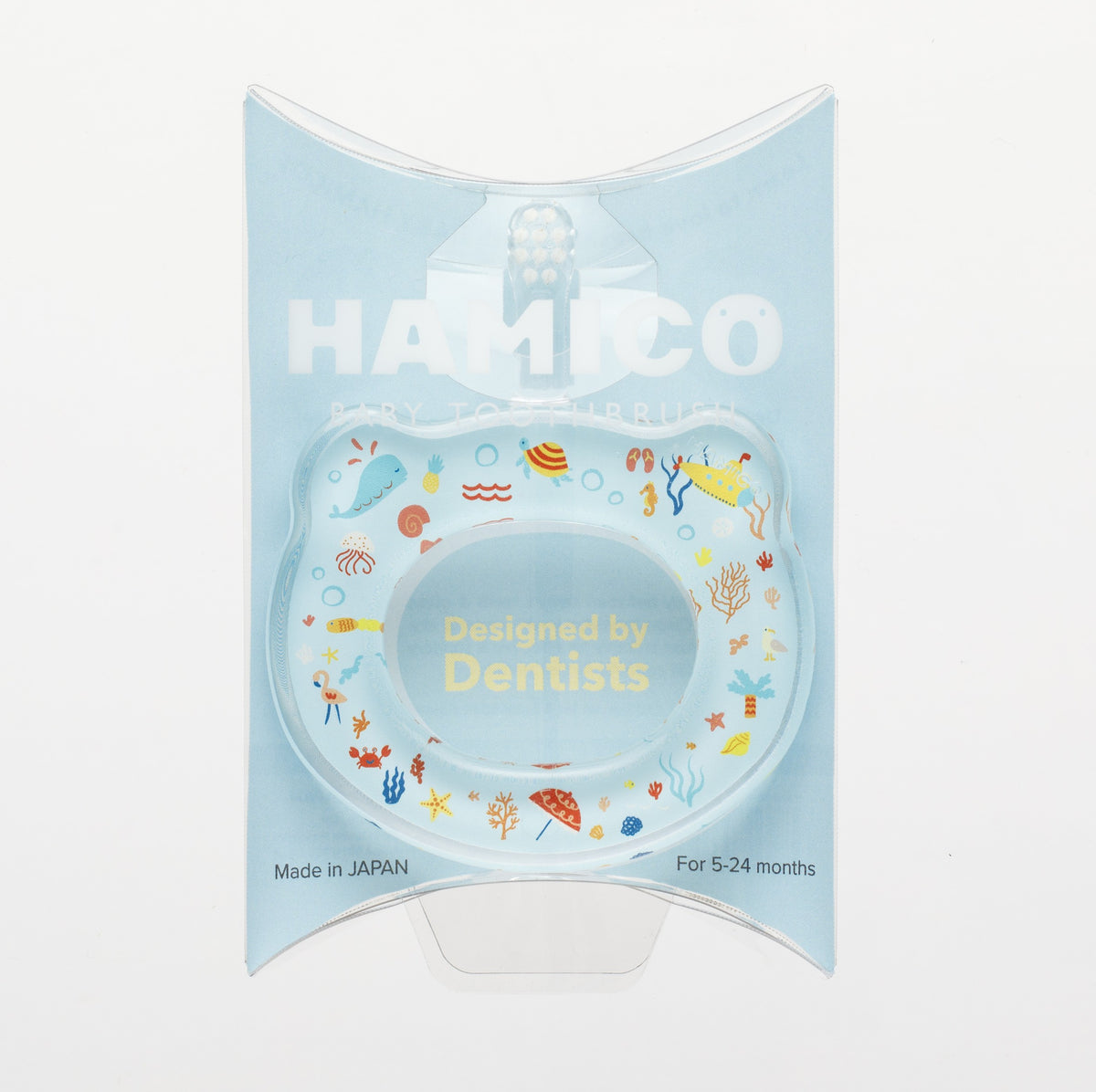 Hamico - 嬰幼兒圈圈訓練牙刷 (海洋生物)