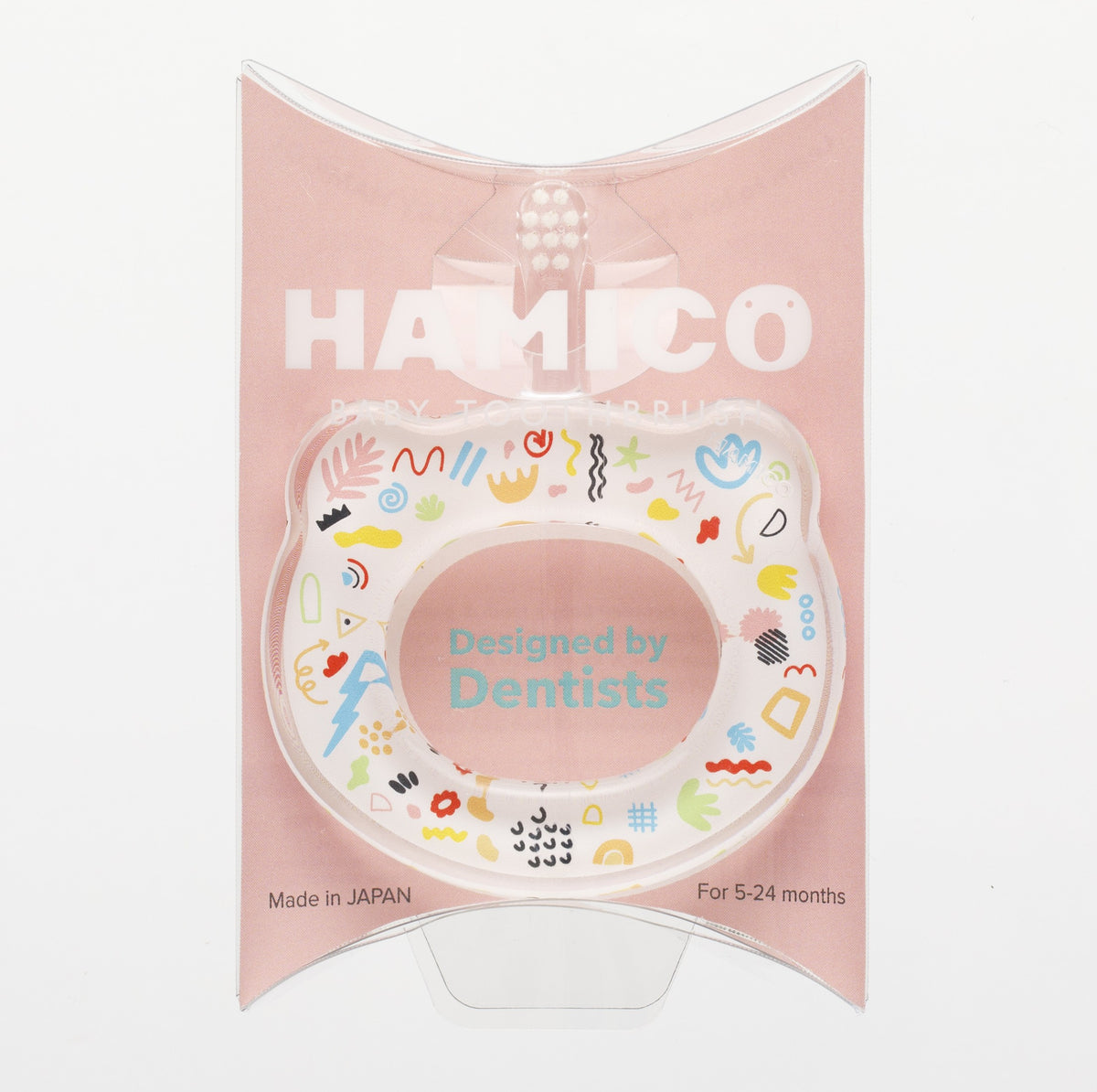 Hamico - 嬰幼兒圈圈訓練牙刷 (塗鴉)