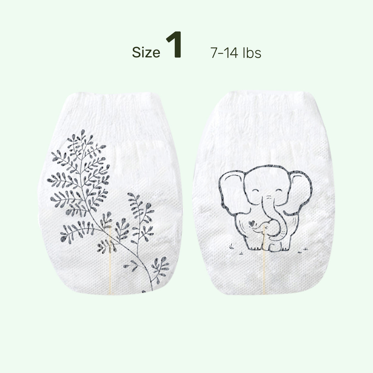 PARASOL Clean+Dry® Natural Disposable Diapers (Size 1/Newborn, 80pcs) x 4 Packs
