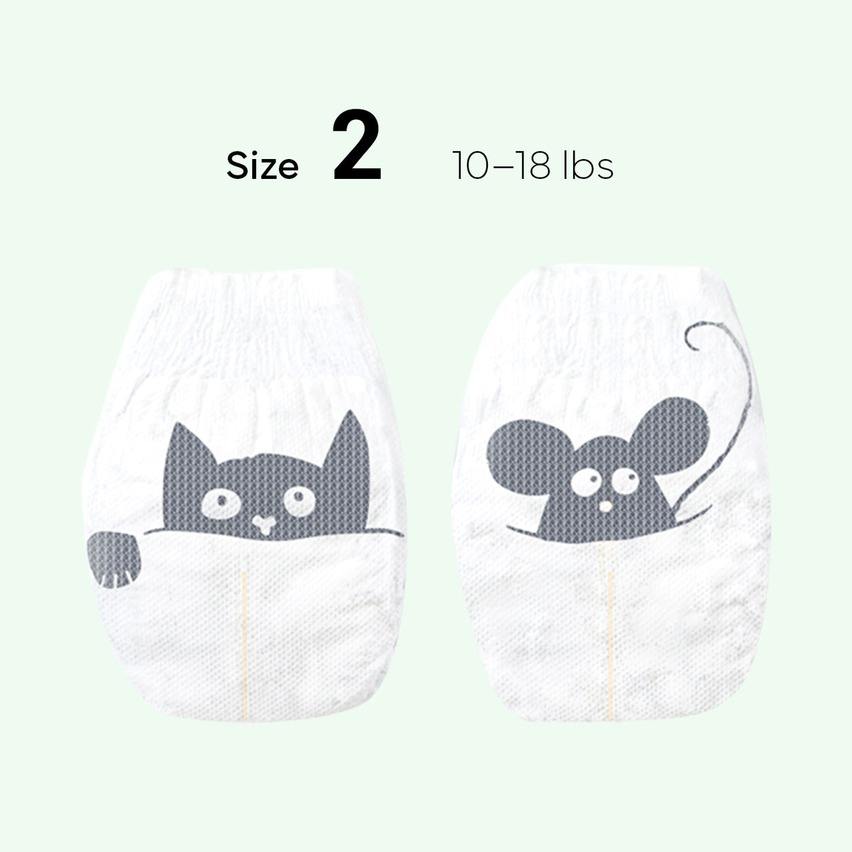 PARASOL Clean+Dry® Natural Disposable Diapers (Size 2/S, 72pcs) x 4 Packs