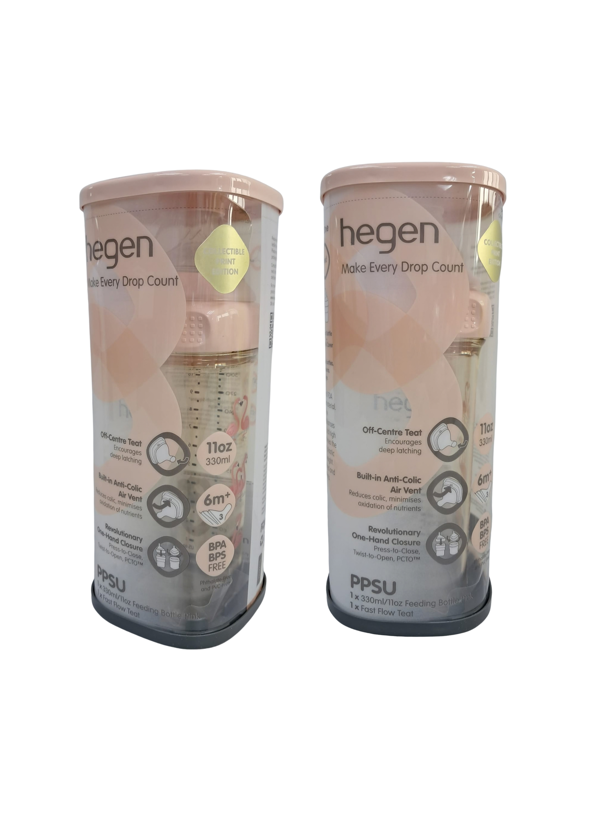 Hegen PCTO™ 330ml/11oz Feeding Bottle PPSU Flamingo