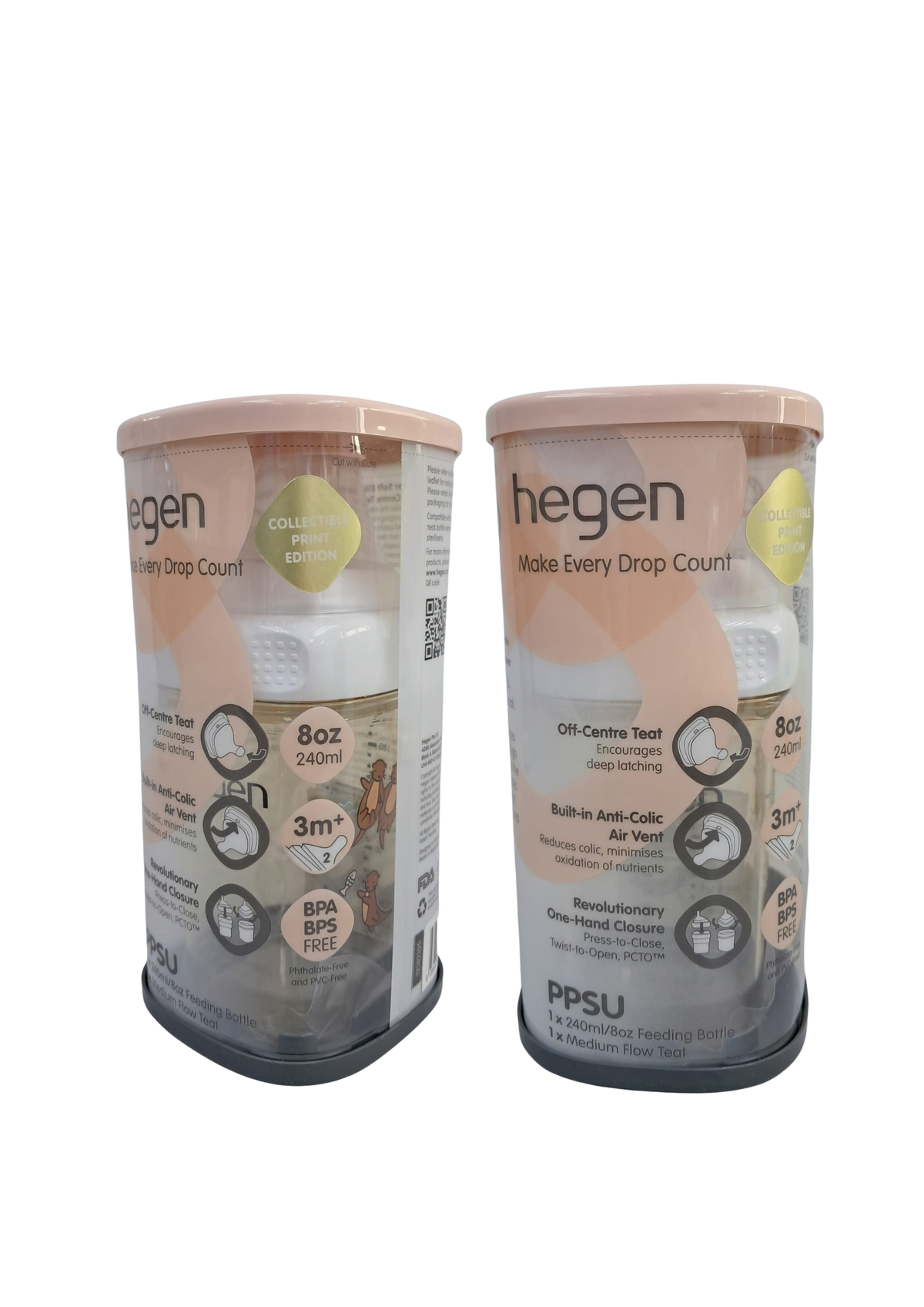Hegen – PCTO™ PPSU多功能寬口奶瓶 240ml/8oz 水獺特別版
