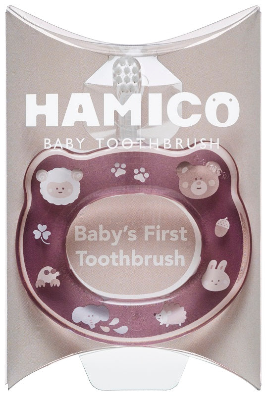 Hamico - 嬰幼兒圈圈訓練牙刷 (動物寶寶)