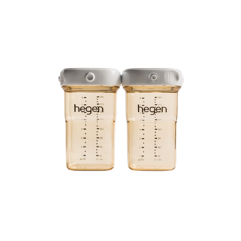 Hegen PCTO™ 240ML/8OZ BREAST MILK STORAGE PPSU, 2-PACK White