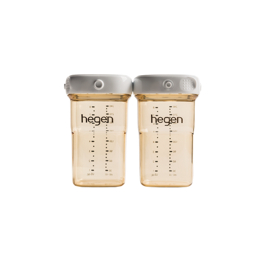 Hegen PCTO™ 240ML/8OZ BREAST MILK STORAGE PPSU, 2-PACK White