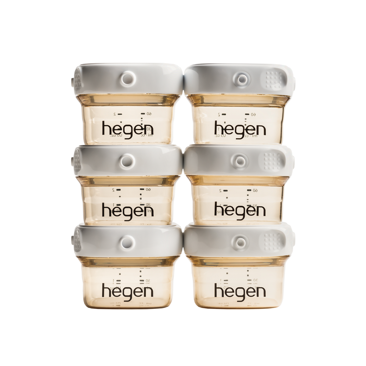 Hegen PCTO™ PPSU多功能收納瓶 60ml / 2oz (6個裝) 白色