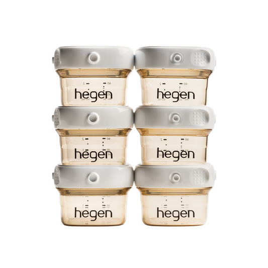 Hegen PCTO™ 60ml/2oz Breast Milk Storage PPSU, 6-PACK White