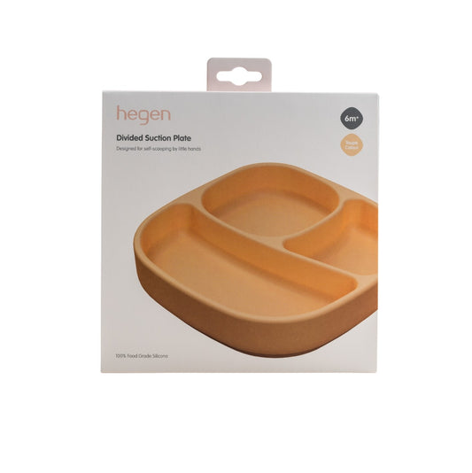 Hegen Divided Suction Plate Silicone Taupe