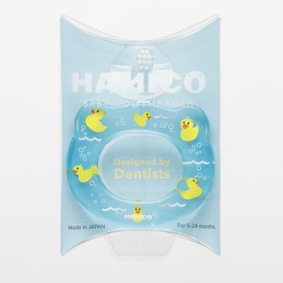 Hamico - 嬰幼兒圈圈訓練牙刷 (小黃鴨)