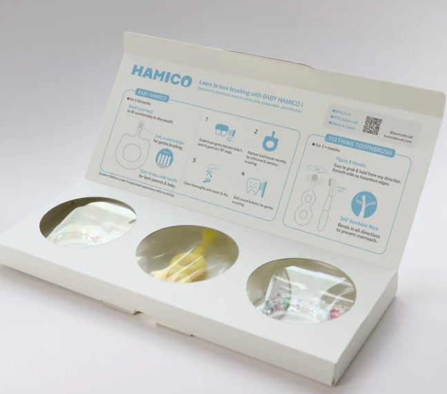 Hamico - 嬰兒專用牙刷/牙膠禮盒套裝