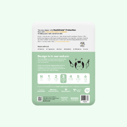 PARASOL Clear+Dry® Natural Disposable Diapers  (Size 3/M, 64pcs)