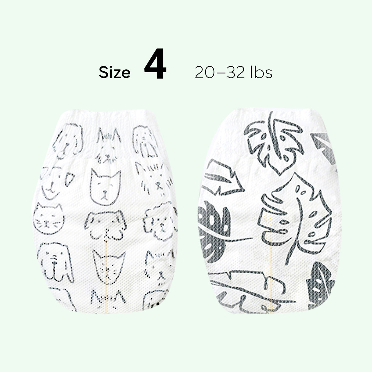 PARASOL Clean+Dry® Natural Disposable Diapers (Size 4/L, 52pcs)