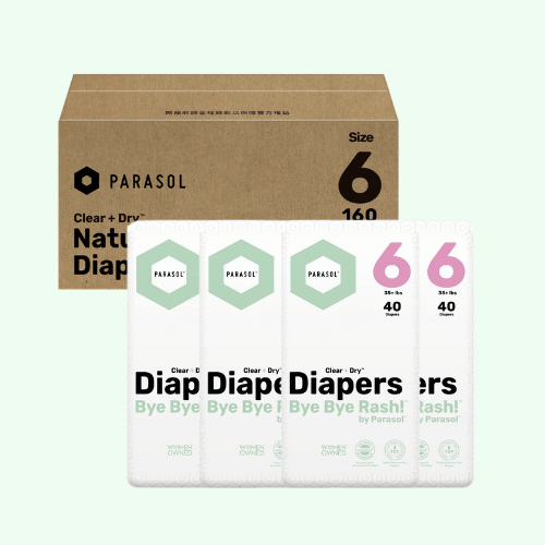 PARASOL 美國 Clear+Dry® 超透氣水凝尿片 (6號/加加大碼, 40片) x 4 包