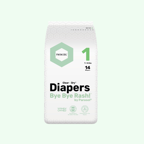 PARASOL 美國 Clear+Dry® 超透氣水凝尿片 (1號/初生, 14片)