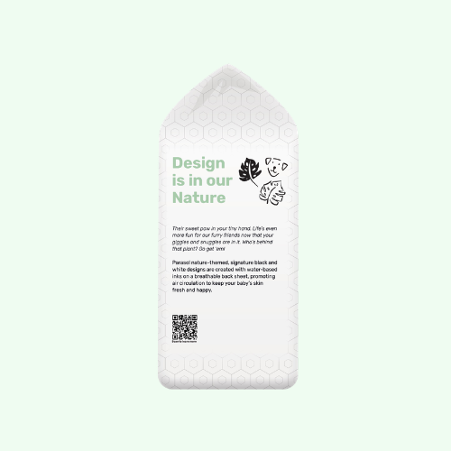 PARASOL Clean+Dry® Natural Disposable Diapers (Size 4/L, 8pcs)