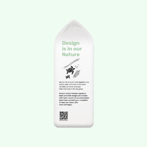 PARASOL Clean+Dry® Natural Disposable Diapers  (Size 5/XL, 6pcs)