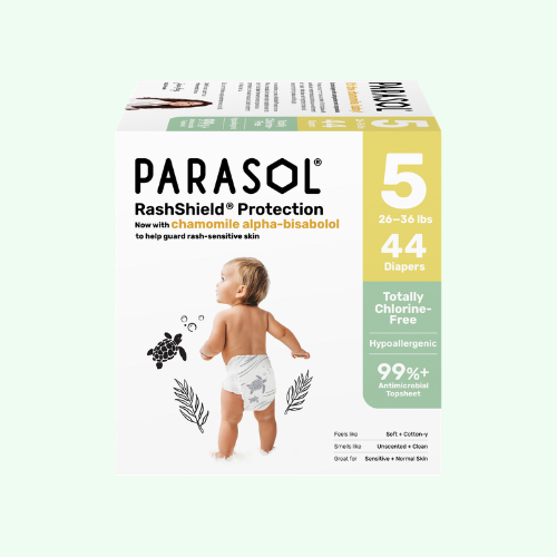 PARASOL Clean+Dry® Natural Disposable Diapers (Size 5/XL, 44pcs)