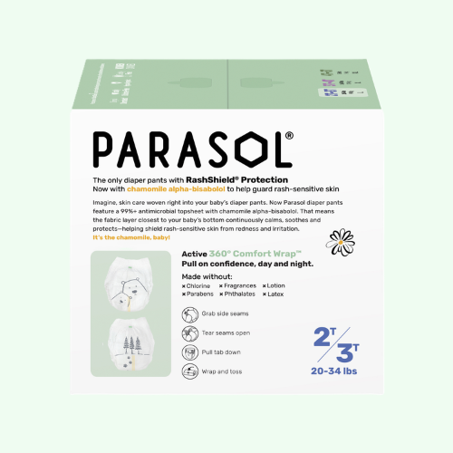 PARASOL Clean+Dry® Natural Disposable Diaper Pants (Size 4/L, 48pcs)