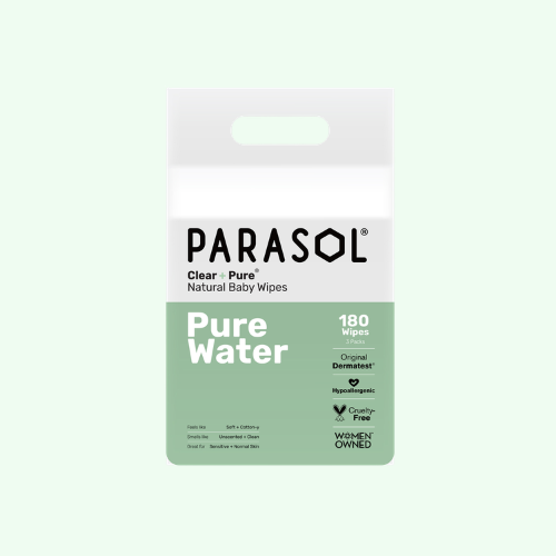 PARASOL Clear+Pure® Natural Baby Wipes (60 sheets) x 3 packs