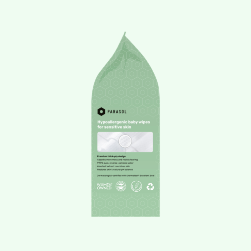 PARASOL Clear+Pure® Natural Baby Wipes (60 sheets) x 3 packs