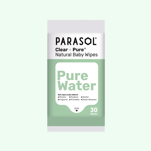 PARASOL 美國 Clear+Pure® 極厚天然護肌嬰兒濕紙巾30片 (單包)