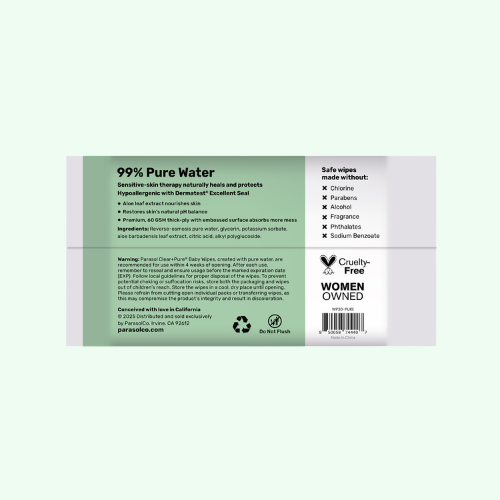 PARASOL Clear+Pure® Natural Baby Wipes 30sheets (Single Pack)