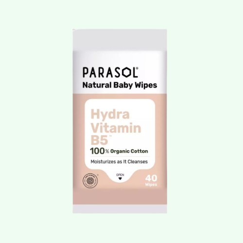PARASOL 美國 有機棉維他命B5™嬰幼兒濕紙巾 (40片) 單包
