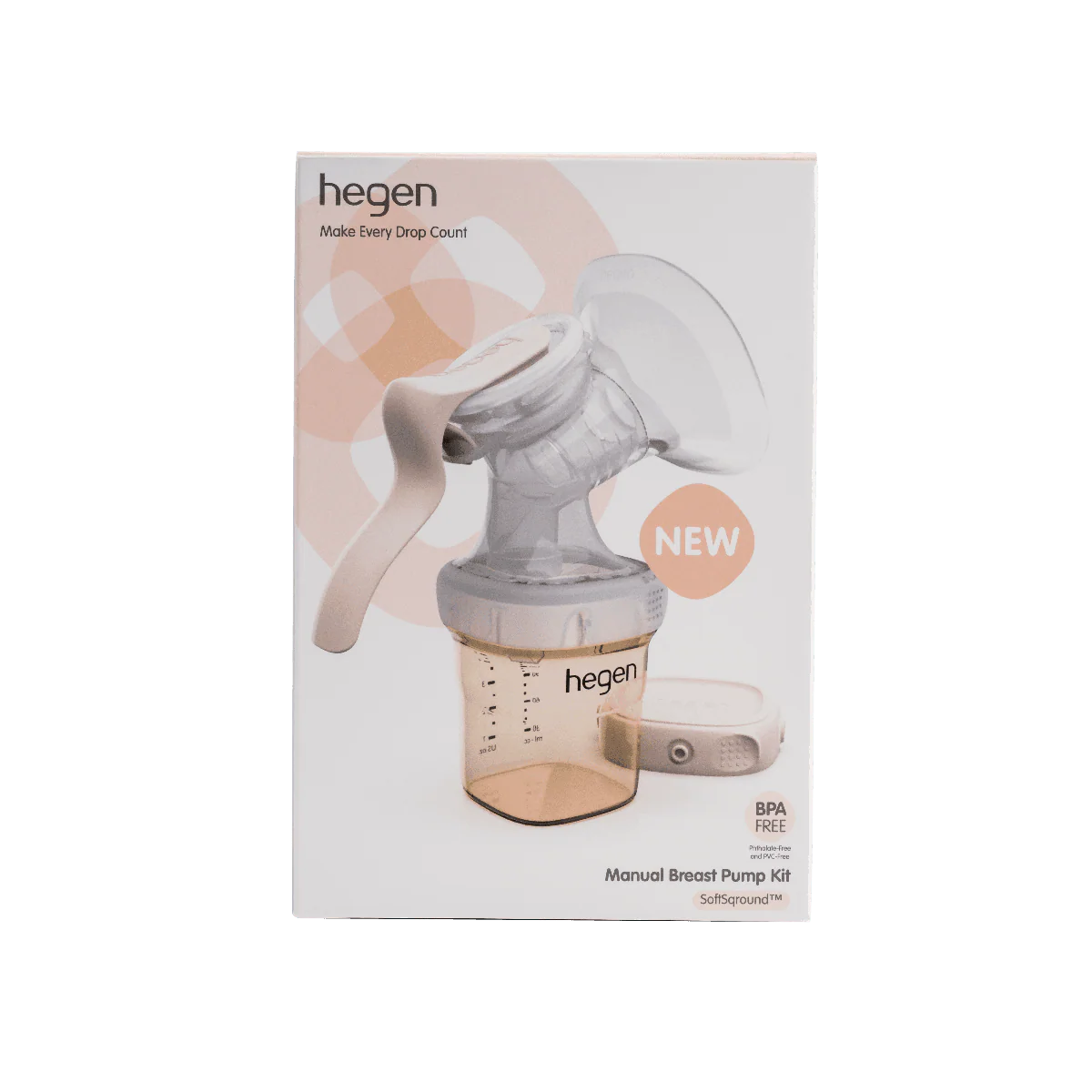 Hegen - Manual Breast Pump Set (Square and Round)